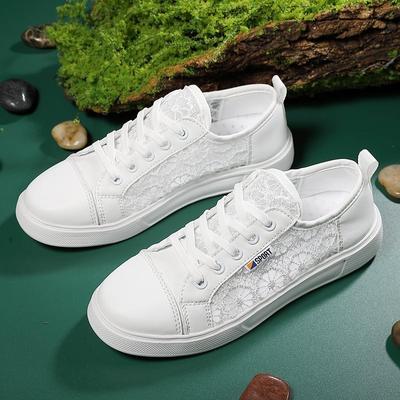 Летние новые белые туфли женские туфли универсальные дышащие одинарные туфли полые сетчатые спортивные туфли для сноуборда сетчатые туфли тонкие модели