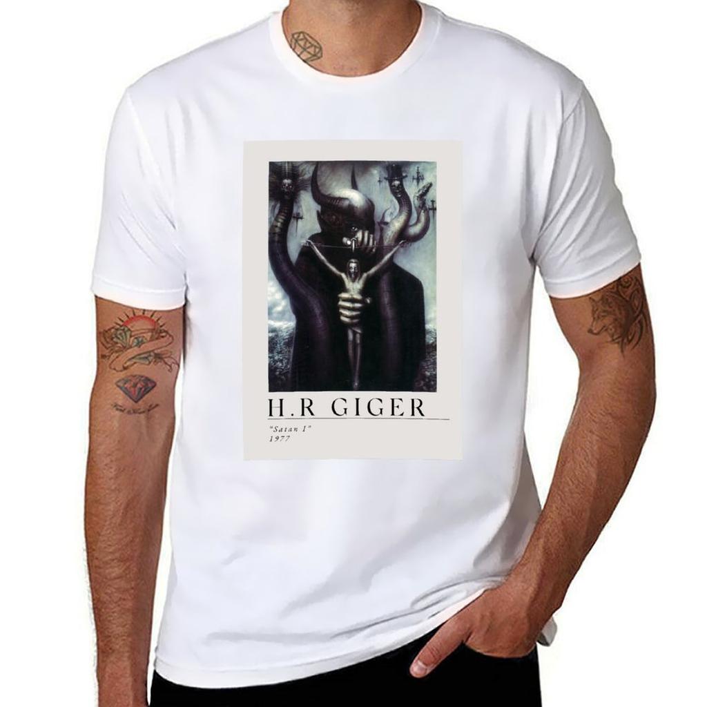 Hr Giger Satan I Art Print Tshirt Fitness Training Breathable Tee