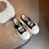 Sheepskin Version~ Ruth Big Head Velcro Muffin Platform Mary Jane Shoes Women's Casual Shoes