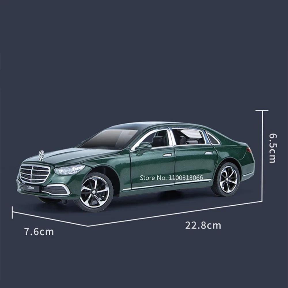 1:Масштаб 1:24 S400L GLS600 Металлические модели автомобилей Игрушки Колеса Откатные транспортные средства Модель Звук Свет Игрушечные машинки Подарки для мальчиков на праздник