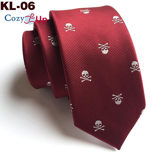 Галстук с головой черепа для мужчин на Хэллоуин