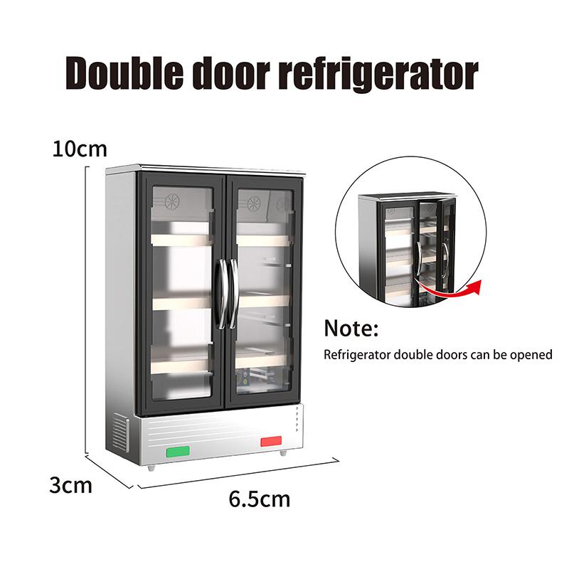 1/12 кукольный домик симулятор холодильник морозильник модель кукольный домик мини мебель аксессуары кукольный домик украшения игрушки