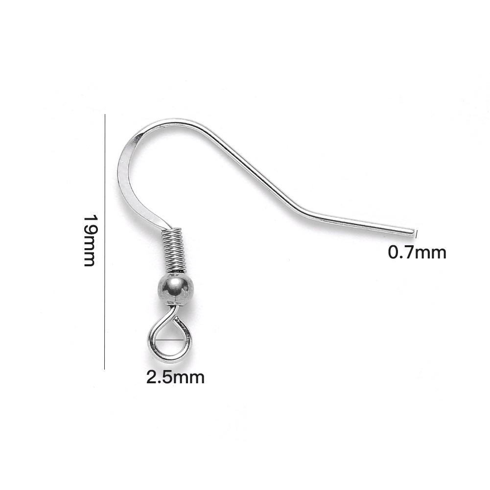 DIY 304 Stainless Steel Earring Hooks - Jewelry Making Accessories