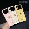 Чехол для iPhone 17 Pro Max: 3D Дизайн Золотой Лошади, Текстура Кожи, Матовое Покрытие, Совместим с Apple 16