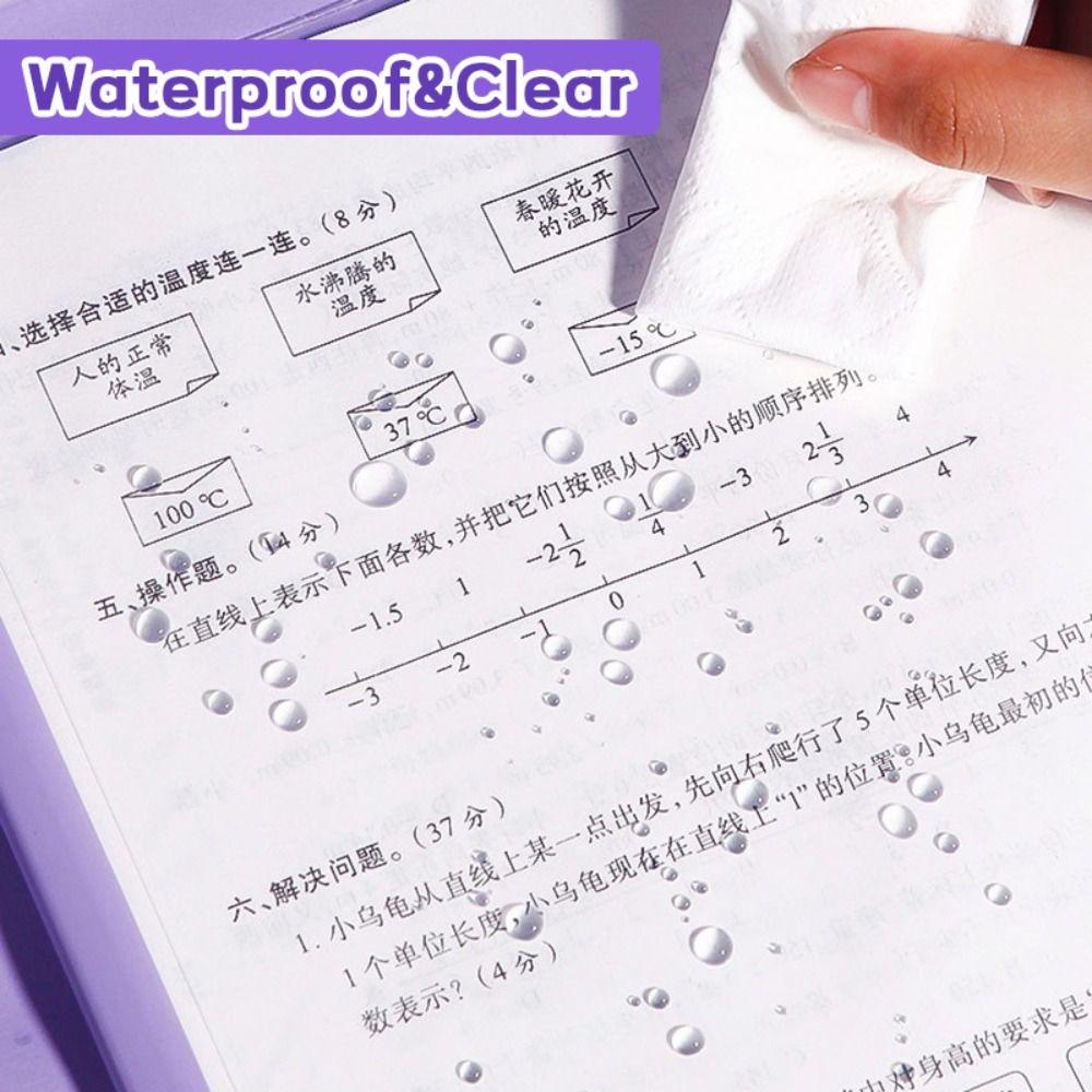 10PCS/Set Gradient Morandi Color File Document Clip Waterproof Office File Organizer  Students