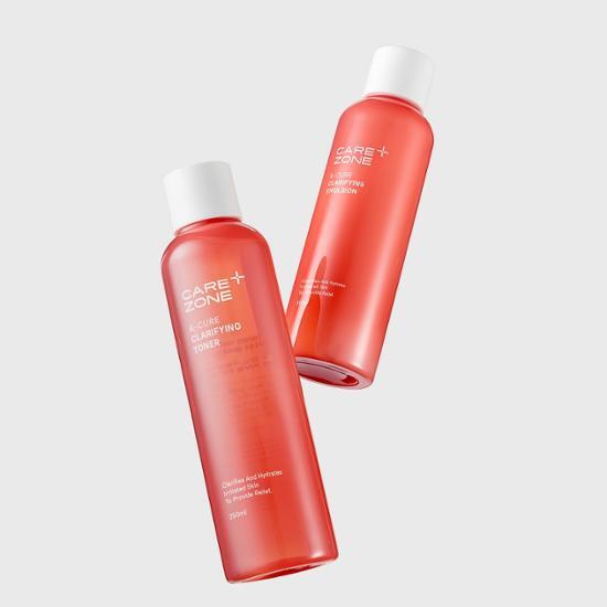 Care Zone Acure Clarifying 2 типа специальные (тонер + эмульсия + 3 вида комплекта в комплекте)