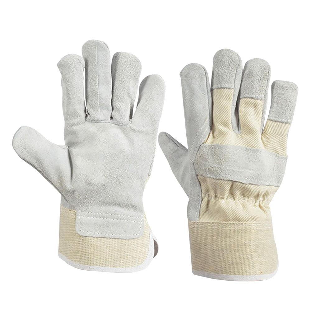 Thick Labor Gloves Cowhide Safety Gloves New Mechanic Glove
