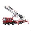 Alloy Diecast Fire Truck Vehicle, 1:50 Extendable Turntable Ladder for Boys Kids