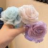 Резинка для волос Роза Веревка для волос Цветок камелии Эластичная резинка для волос Креативная сетчатая резинка для волос с цветком Женская