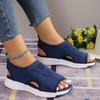 Fashion Elevate Your Style: Chic Open-Toe Wedge Sandals with Strappy Back - Comfort & Trend In One  Platform Sandals Plus Size 43 44 45