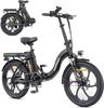 Hillmiles MilePort 1 20'' Folding Electric Bike 250W Electric Bicycle for Adults with 36 V 13 Ah Removable Battery,