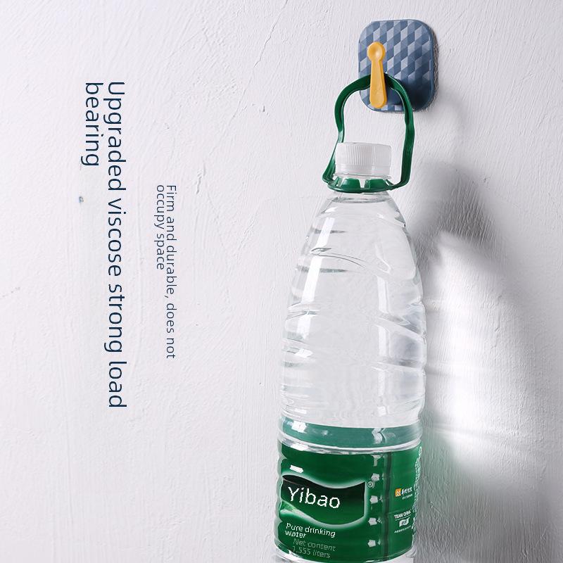 1 шт. Контрастный цветной крючок для кухни, настенный крючок для многофункциональной ванной комнаты, вращающийся крючок для хранения на кухне, вешалка без следов