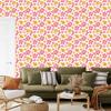 Powder pink, white and coral flowers wallpaper for living room and bedroom 50x1000