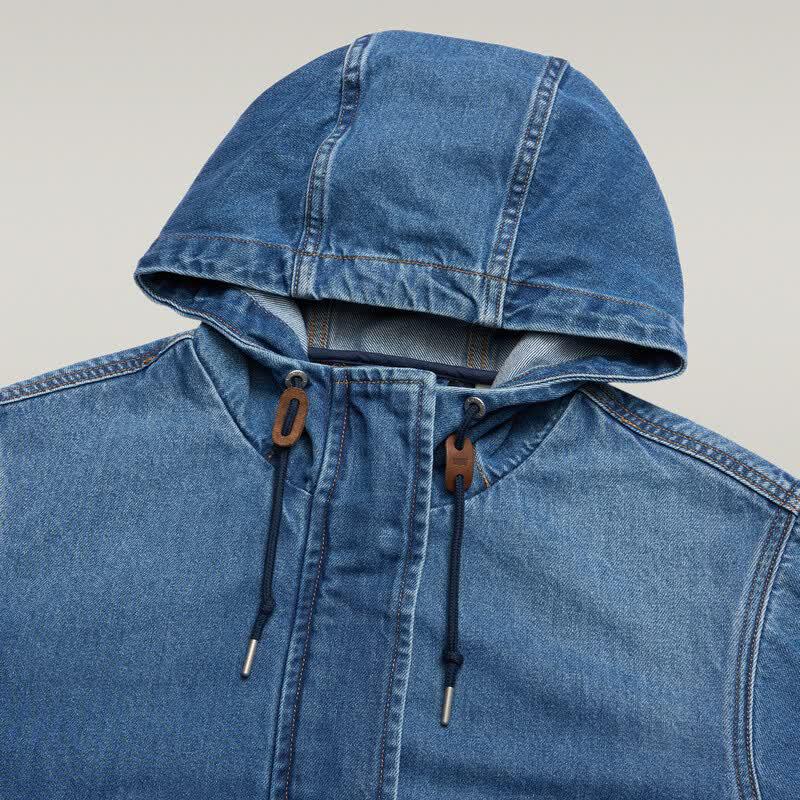 Levi's Женская ретро джинсовая куртка с капюшоном