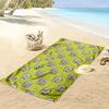 Cartoon Elephant Pattern Green Beach Towel Beach towel quick-drying for travel outdoor sports jogging beach and swimming
