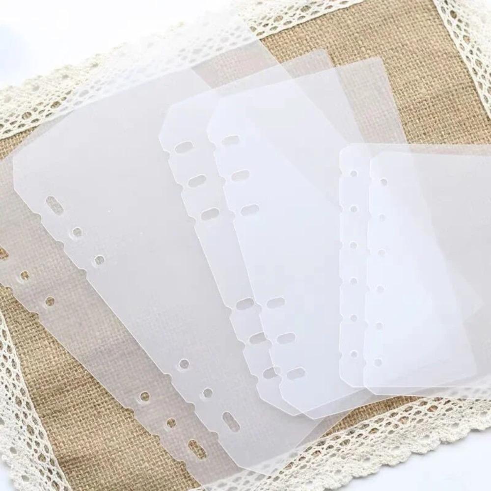 2pcs DIY Loose-Leaf Notebook Refill Paper PP Refill Spiral Page Binder Indexing Cards  Journal