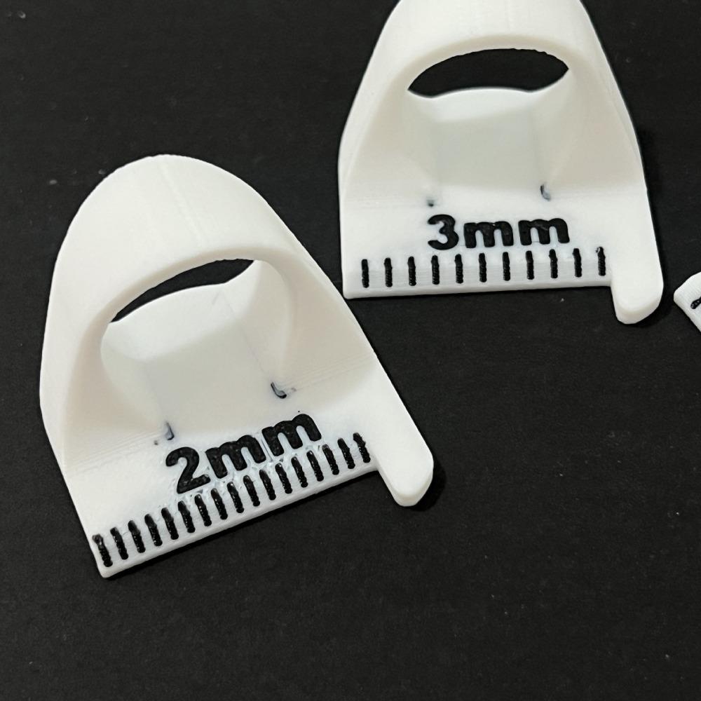 3 шт./набор 2/3/4 мм швейные шаблоны линейка 3D распечатанный палец линейка швейный шаблон швейная кромка