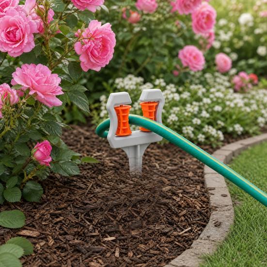 Garden Hose Guide Spike, Hose Roller Guide Spike, Watering Hose Holder Stake, Protect Plants And Prevent Tangles for Lawn Yard Irrigation