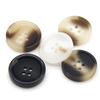 30Mm Large Resin Imitation Horn Pattern Buttons For Clothes Men Suit Coat Handmade Black Decorative Sewing Accessories Wholesale