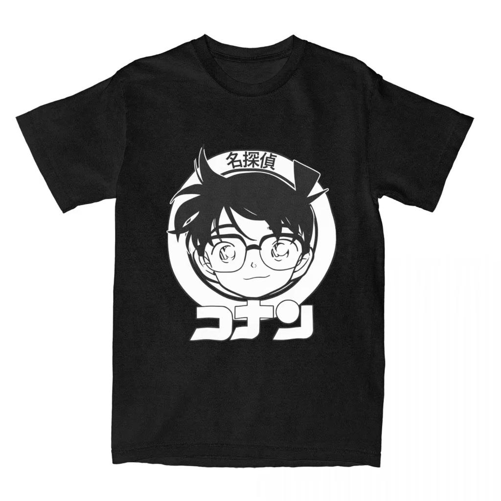 Detective Conan Anime T-Shirt Unisex Graphic Gothic Style Women's Clothing Animation Theme Gothic Detective Conan T-Shirt