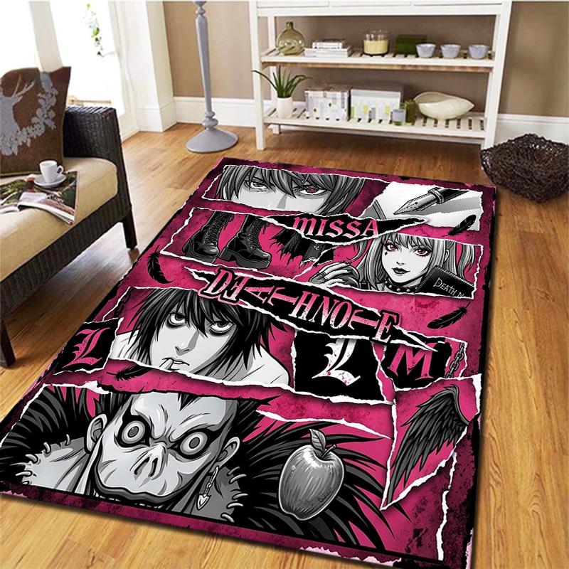 Death Note Carpet Rug For Living Room Bedroom Home Sofa Decoration Kids Play Nonslip Floor Mat