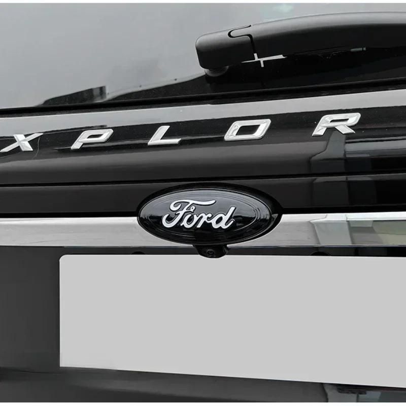 Автомобильная наклейка Ford 3 шт. Значок на переднюю и заднюю крышку автомобиля, наклейка на руль для Ford Kuga Mondeo Explorer Escape ST Focus Edge Tauru