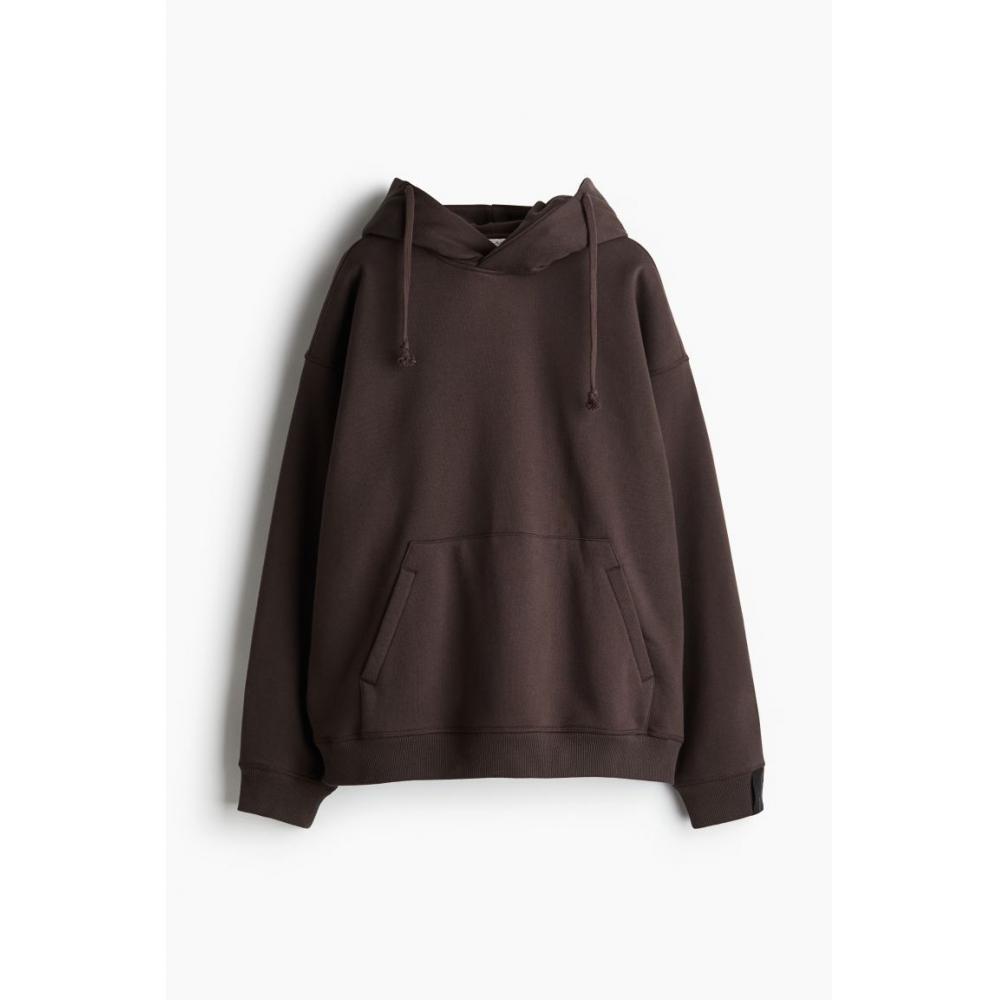 Спортивная толстовка с капюшоном HM Inflatable Collar темно-коричневого цвета