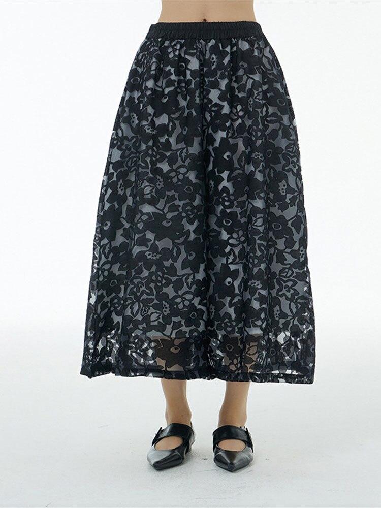 Xitao Сетчатые широкие брюки с модным принтом, женские брюки WMD6824