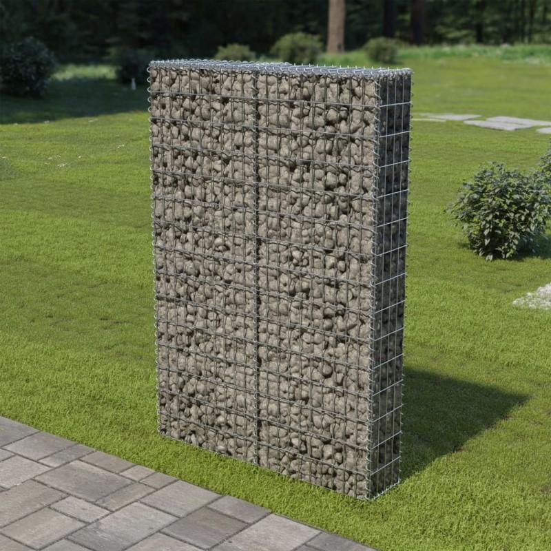 Day and Night - Day and Night Gabion Wall with Galvanized Steel Covers 100x20x150 Cm
