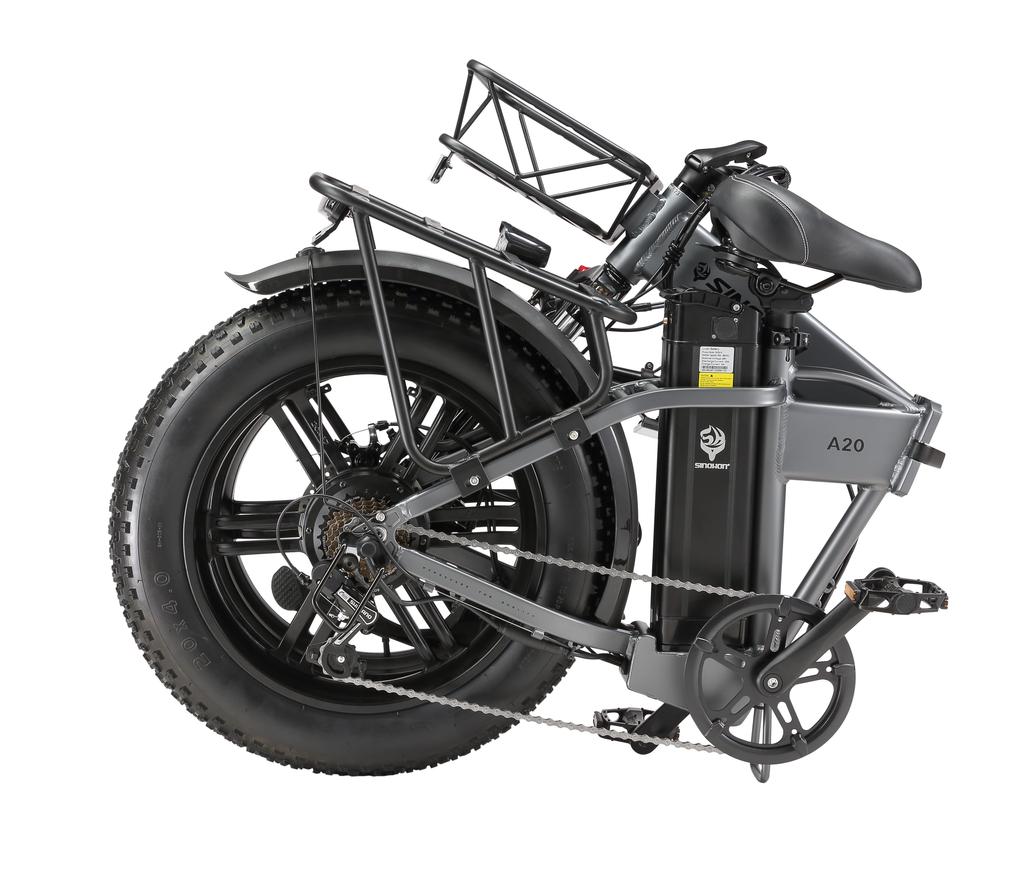 SINOHON A20 City Commuting Adult Electric Bicycle 500W Motor 48V18Ah Battery Multi Terrain E-Bike 20 Inch Road Tires With Tow Seat Electric Bicycle