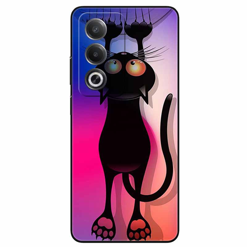 Чехол для OPPO A80 5G 6.67'' Крутой Черный Мягкий ТПУ Силиконовые Задние Крышки для A 80 OPPOA80 5G A80 2024 Чехлы для Телефона Funda Coque CPH2639