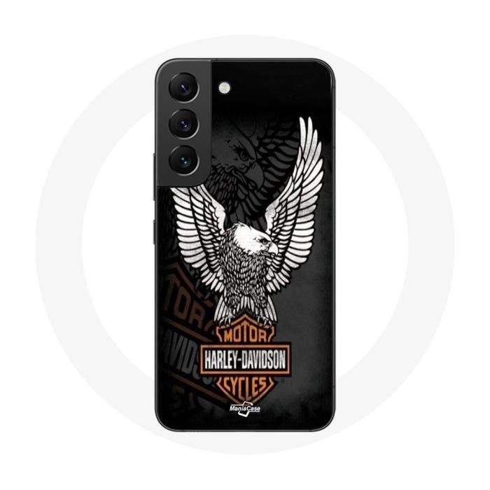 Чехол для Samsung Galaxy S21 FE Harley Davidson с логотипом орла