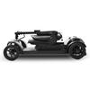 AIR TRAVELLER Black 180W Motor, 20Ah Battery, 8-inch Solid Tires, Foldable Frame, 4-Wheel Portable Electric Scooter