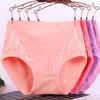Mom Underwear for Women Panites High Waisted Pure Cotton Lace Middle-aged and Elderly Women Plus Size Triangle Panties