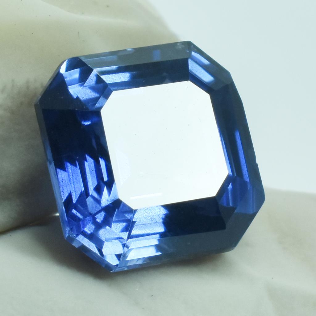 Natural Blue Sapphire Loose Gemstone 9.20 ct Square Shape September Birthstone for Gem Collections
