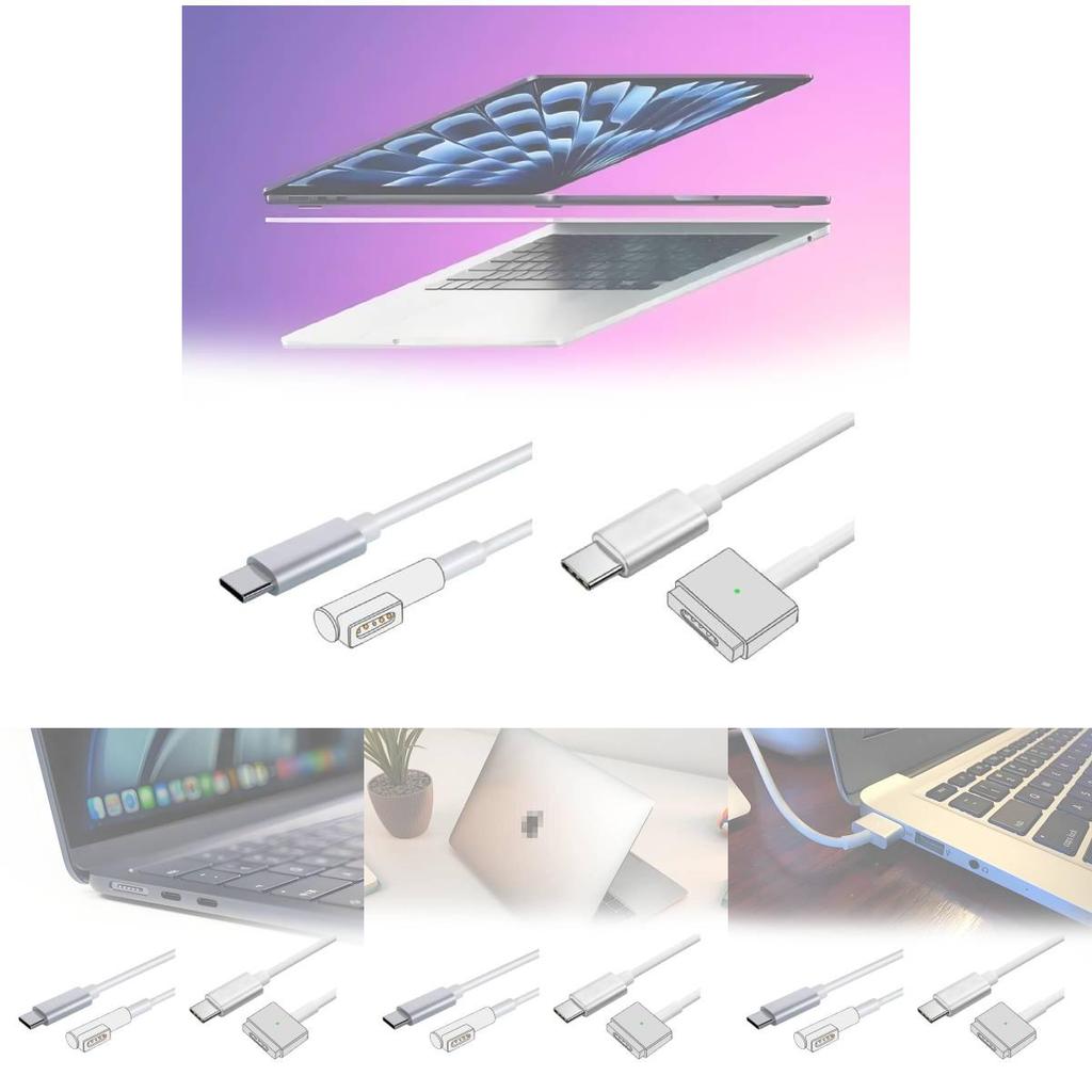 Премиальный кабель для быстрой зарядки и передачи данных Type-C на Magsafe2 с магнитным разъемом для Macbook Air