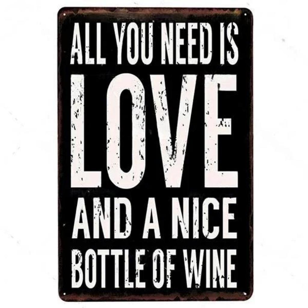 Vintage World Wine Metal Sign Plaque Whiskey Painting Alcohol Poster for Bar Club Man Cave Wall Decor Retro Pub Decoration