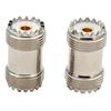 AEE4-4 Pcs UHF SO239 Female To UHF Female Straight Connector UHF Female Adapter For UHF PL259 Male