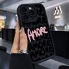 Amore-Love Italian Romantic Pink  Phone Case For Xiaomi Mi 15 14 13 12 14T 11 Lite Poco M6 X7 X6  C40 GT Pro Ultra 4G 5G Cover