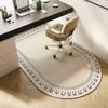Arched Carpet Study Bedroom Swivel Chair Desk Anti-Slip Wear-Resistant Floor Mat Light Luxury High-End Home Decoration