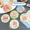 Portable Small Circular Mirror Circular One-way Mirror New Capybara Cosmetic Mirror