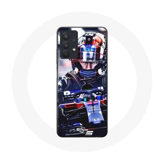 Чехол Maniacase для Samsung Galaxy A32 4G Формула 1 Пьер Гасли Автогонщик F1 Красный Синий