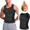 Men's Double Belt Shapewear Vest with Sweat-Inducing Rubber Corset - Ideal for Waist and Abdomen Support