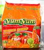 Yumyum Tom Yum Shrimp Instant Noodles 5-Pack Set Thai Flavor