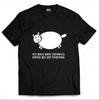 Chonky Cat Korean Text Graphic Tee Neutral Style O Neck Kawaii Soft Washable Streetwear Short Sleeve Casual Top