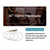A84X-36 дюймов 750 мВ Термоэлемент Подходит для Heat Glo Heatilator, 750℃ Милливольтовый Термопара Замена Для Каминных Частей Q313A, 6 шт.