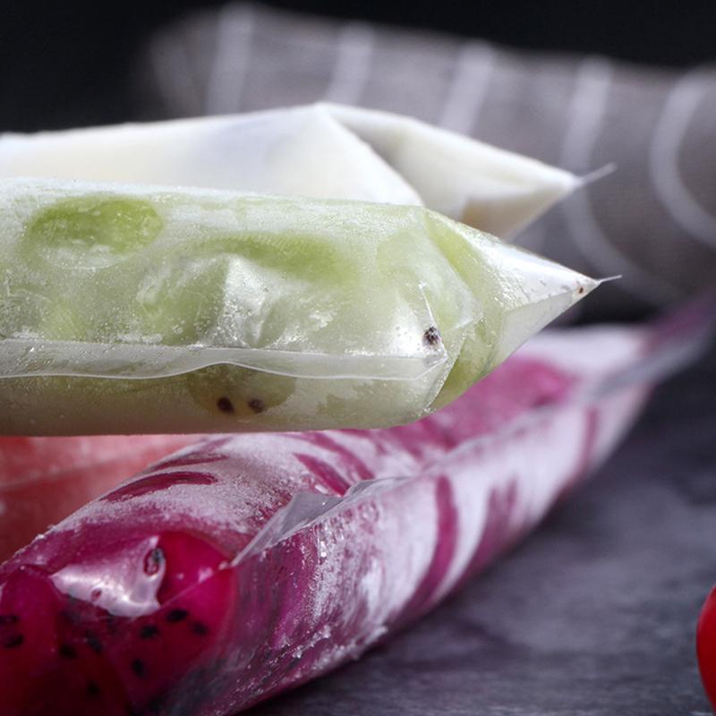 20/50 шт. одноразовые пакеты для мороженого на палочке BPA Free, морозильная трубка с застежкой-молнией, палочки для йогурта, мороженого, сока, фруктов, смузи