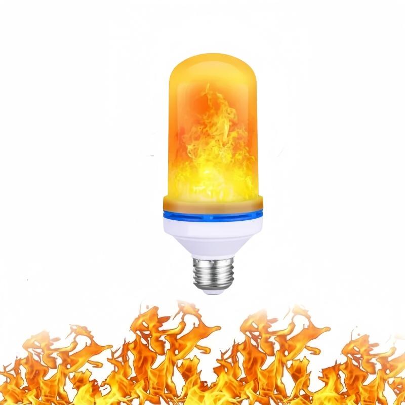 New Dynamic Flame Effect Fire Light Bulb E27 E14 Corn Bulb Creative Flickering Emulation Led Lamp Light