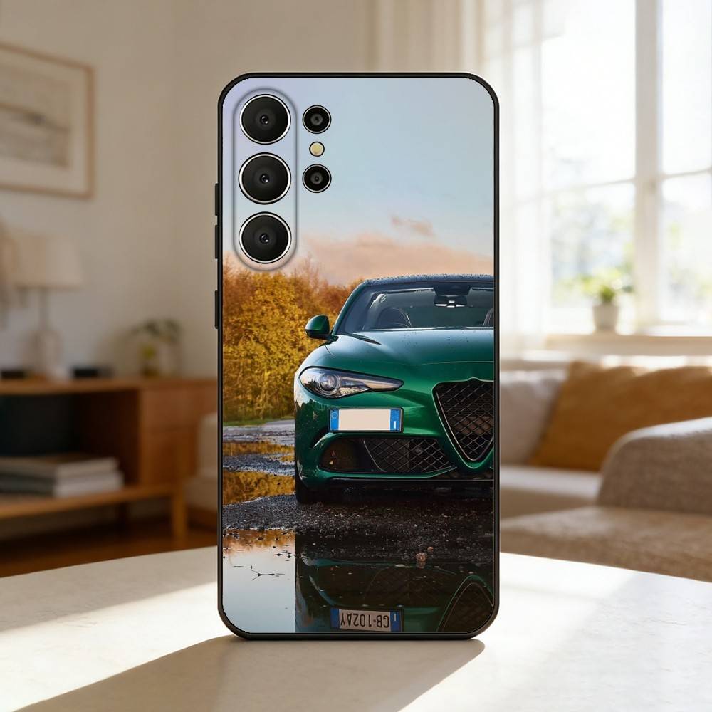 Крутой чехол для телефона R-Romeo из серии A-Alfas для Samsung S26, S25, S24, S21, S22, S23, S30, Ultra, S20, FE, Lite, 10, 9, Черный чехол