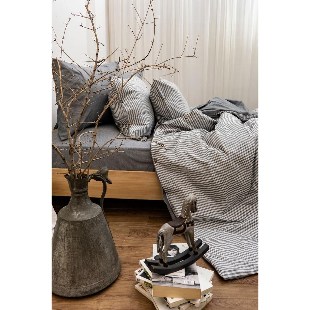 Комплект двойных пододеяльников Harmony Hues, окрашенный в пряже натурального цвета (эластичный лист)